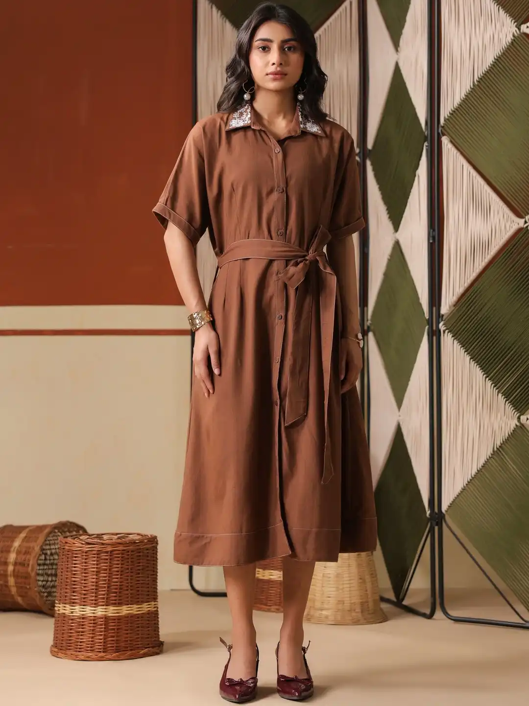 brown ethnic dress Buy SCAKHI Women Embroidered Collar Midi - Dresses for Women 41149212 SPRINGW24-2 Length:TALL Am I fucked up? 280 Gm Pack Contains