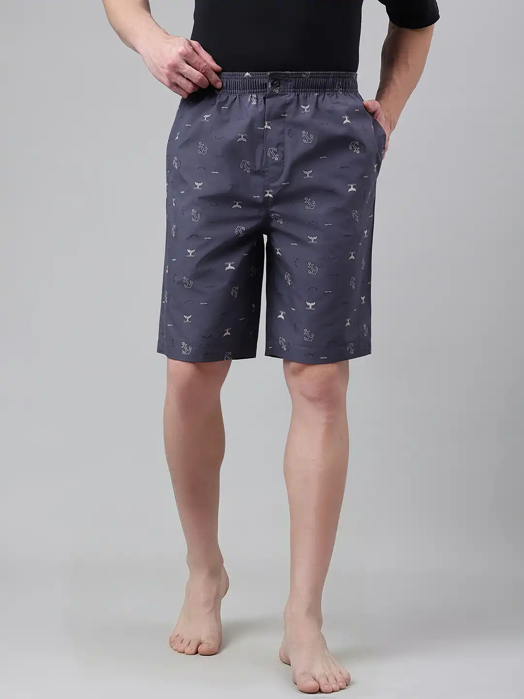 Buy Van Heusen Innerwear Men Printed Mid-Rise Loose Fit Cotton