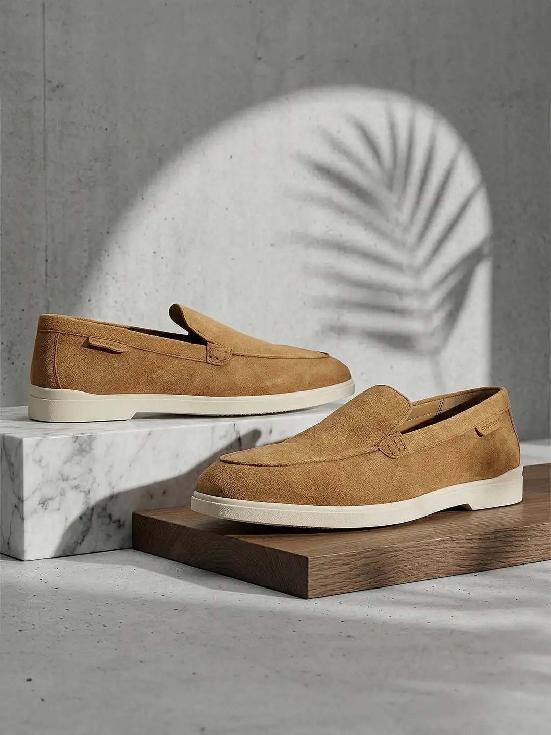 Buy Rockport Men Suede Slip On Loafers - Casual Shoes for  display picture 3