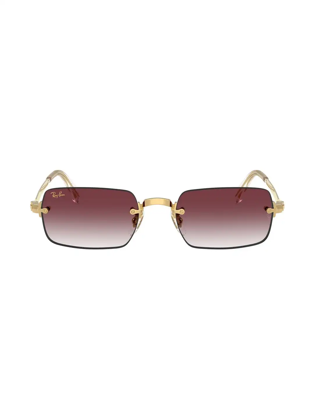 Buy RAY-BAN Unisex Gradient Violet Lens Oval Sunglasses