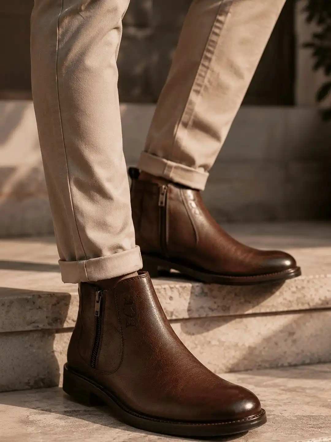 Buy Buckaroo Men Solid Leather Chelsea Boots - Boots for Men