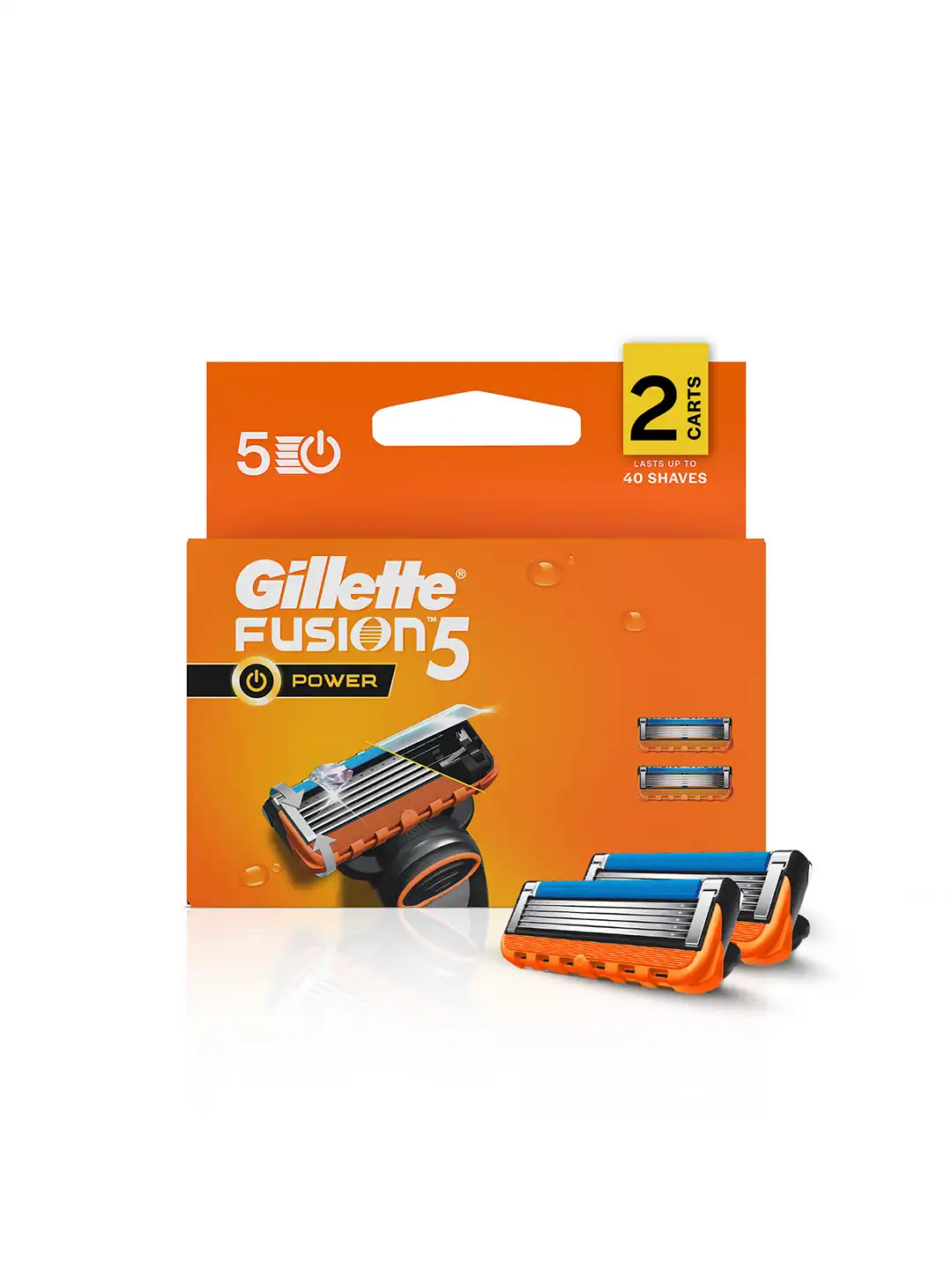 Buy Gillette Set of 2 Fusion Power Shaving Razor Blades - Razors