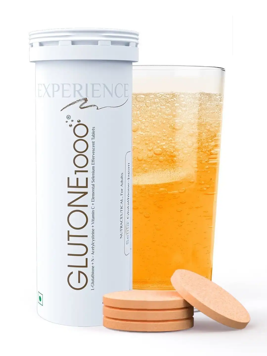 Buy GLUTONE 1000 Setria L-Glutathione Effervescent Tablets - 40Mg - 15 Tablets - Skin Supplements for Unisex 33298516