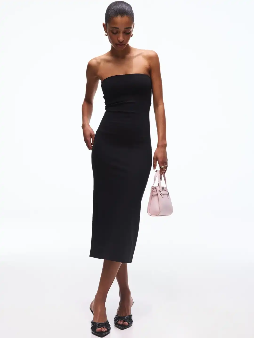 bershka black midi dress Buy Bandeau knit - Dresses for Women 39955530 Size:US size 10 ASTEE Garze Backless Maxi Dress