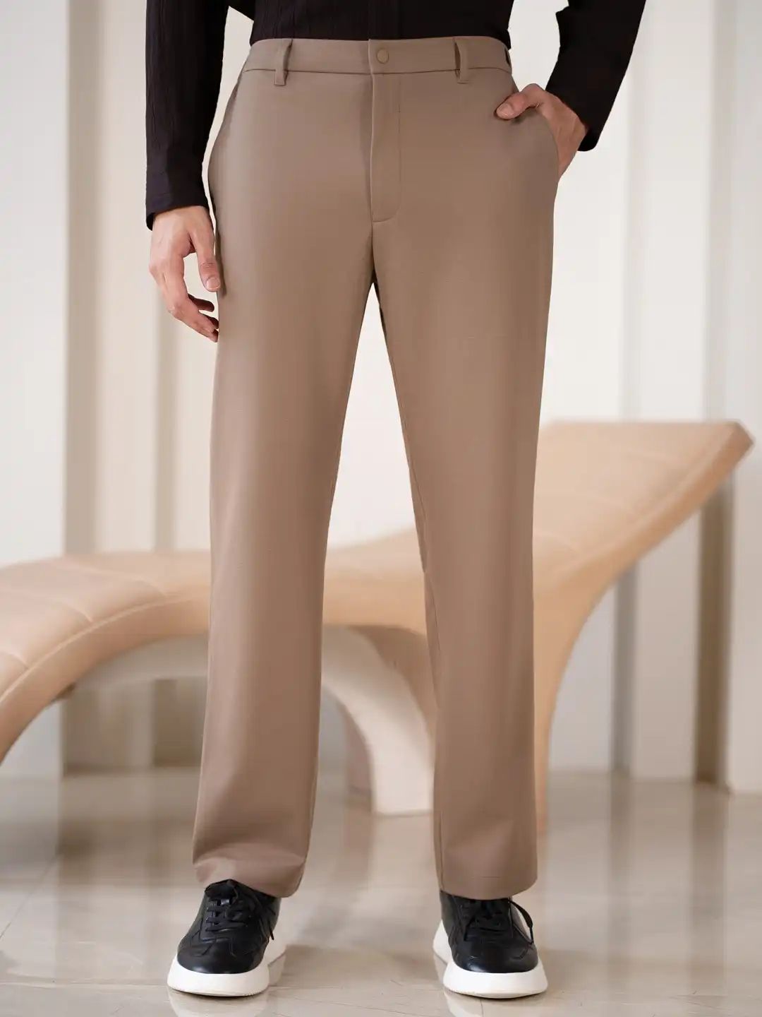 Buy The Pant Project Men Khaki Relaxed Fit All-Day Comfort Travel