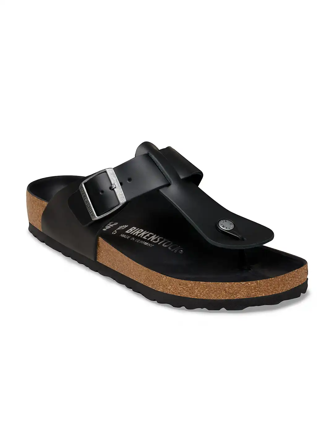 Buy Birkenstock Safaga Men Regular Width Black Leather Sandal