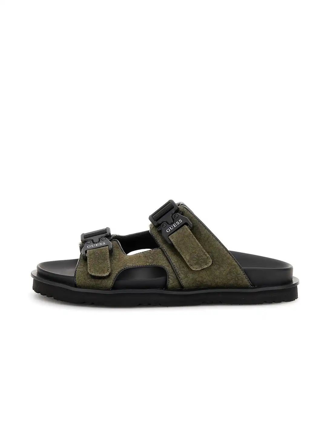 GUESS olive green Quilted Logo Sandals for Men guess sandals men products for sale | eBay main image 4