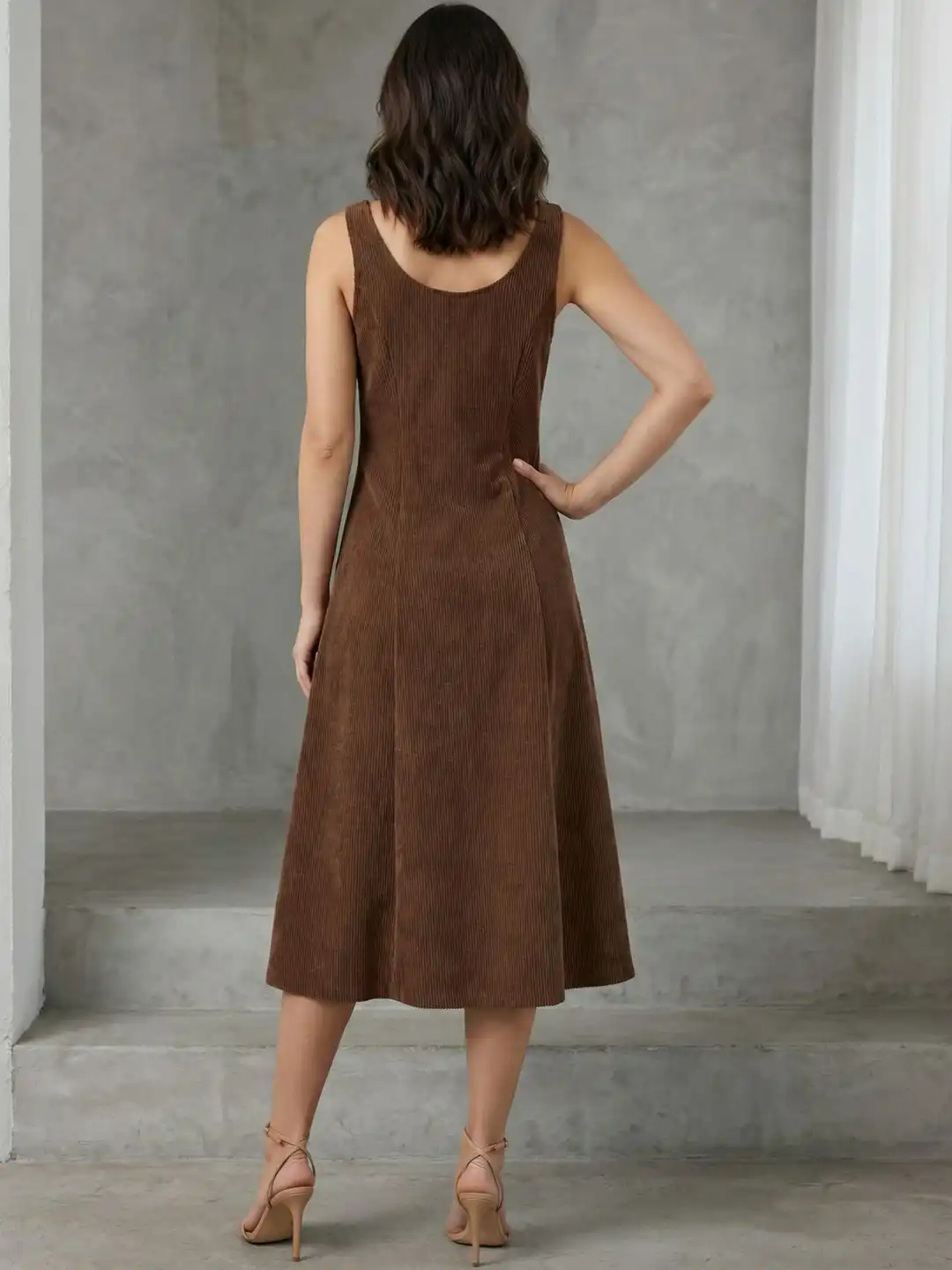 Buy Zucchini A-Line Midi Dress - Dresses for Women 40060319 | Myntra