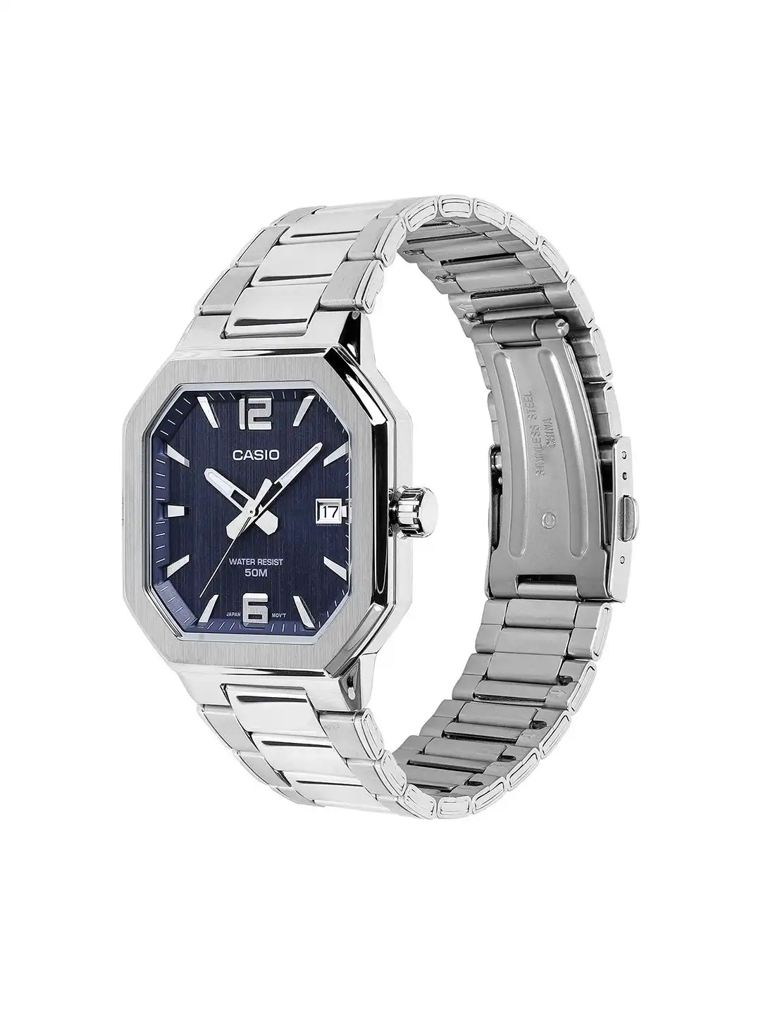 Buy CASIO Men Dial & Stainless Steel Wrap Around Straps Analogue