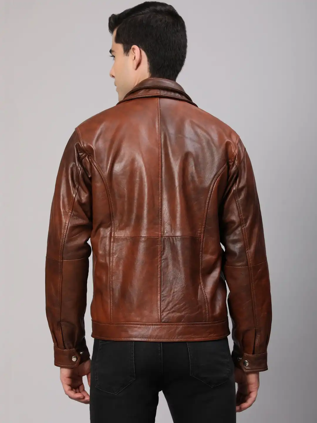 Buy Charmshilp Men Leather Leather Jacket - Jackets for Men