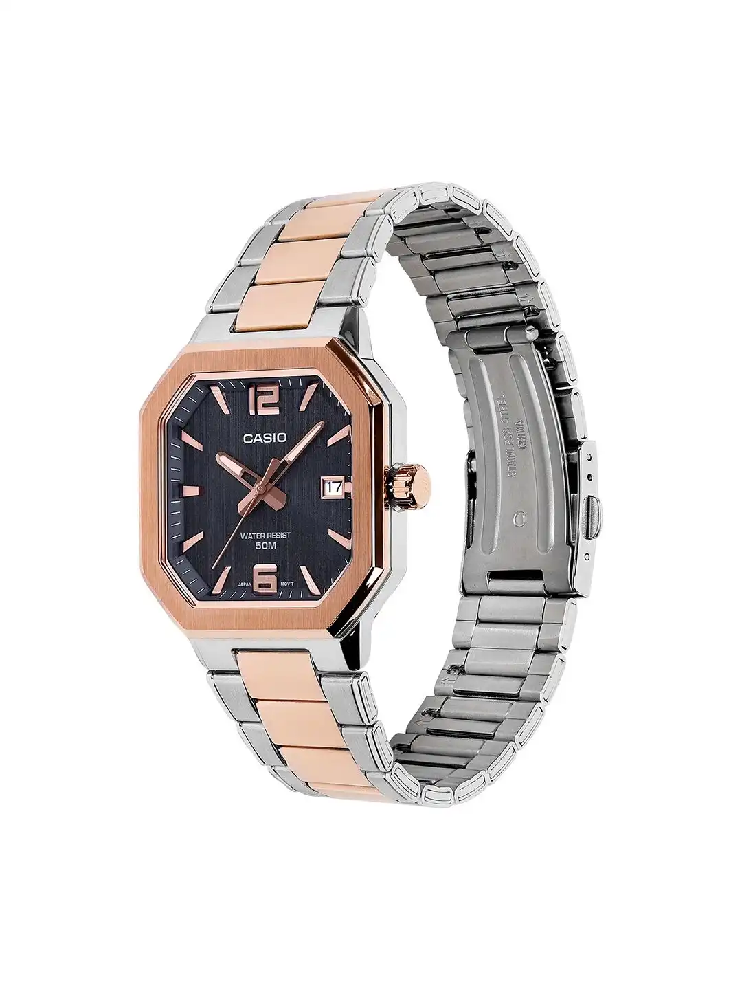 Buy CASIO Men Dial & Stainless Steel Wrap Around Straps Analogue