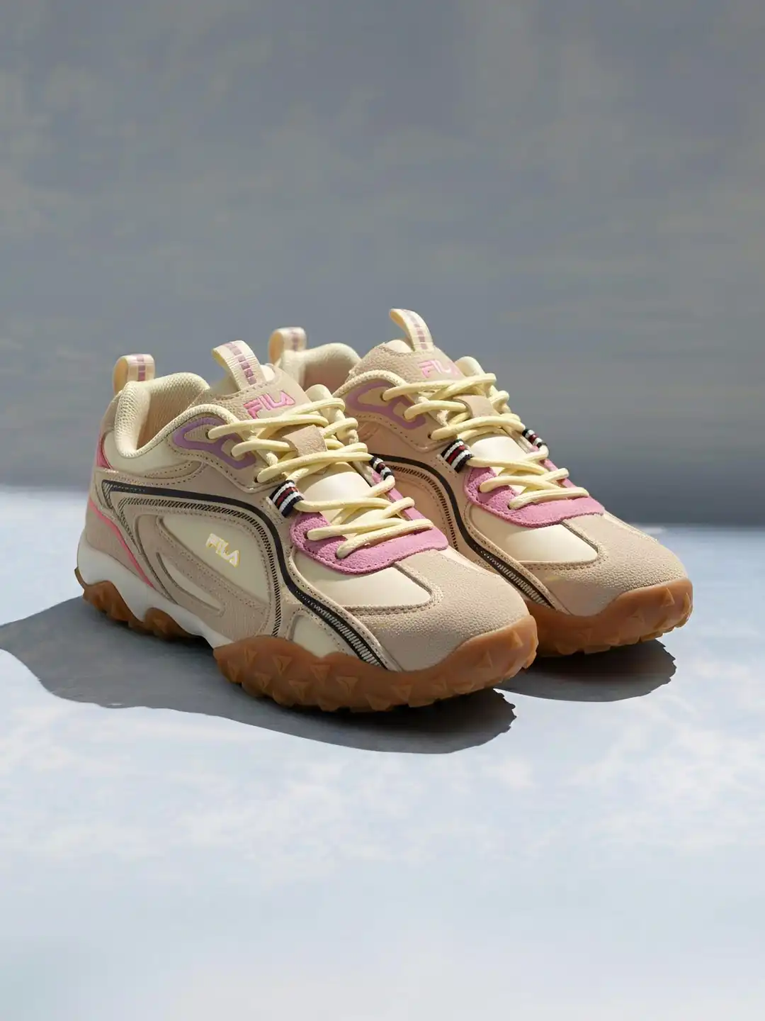 Sport Shoes Fila Shoes Cream Fila Shoe Fila Sneaker Beige Athletic Shoe Beige Fila Disruptor The FILA  Disruptive Collection