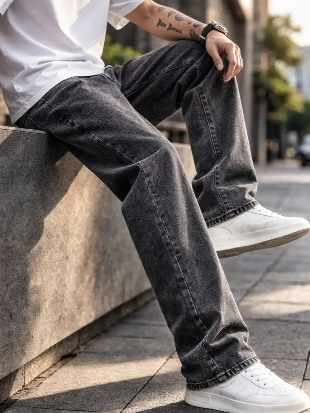 Buy BREXX Men Comfort Mid-Rise Light Fade Stretchable Jeans