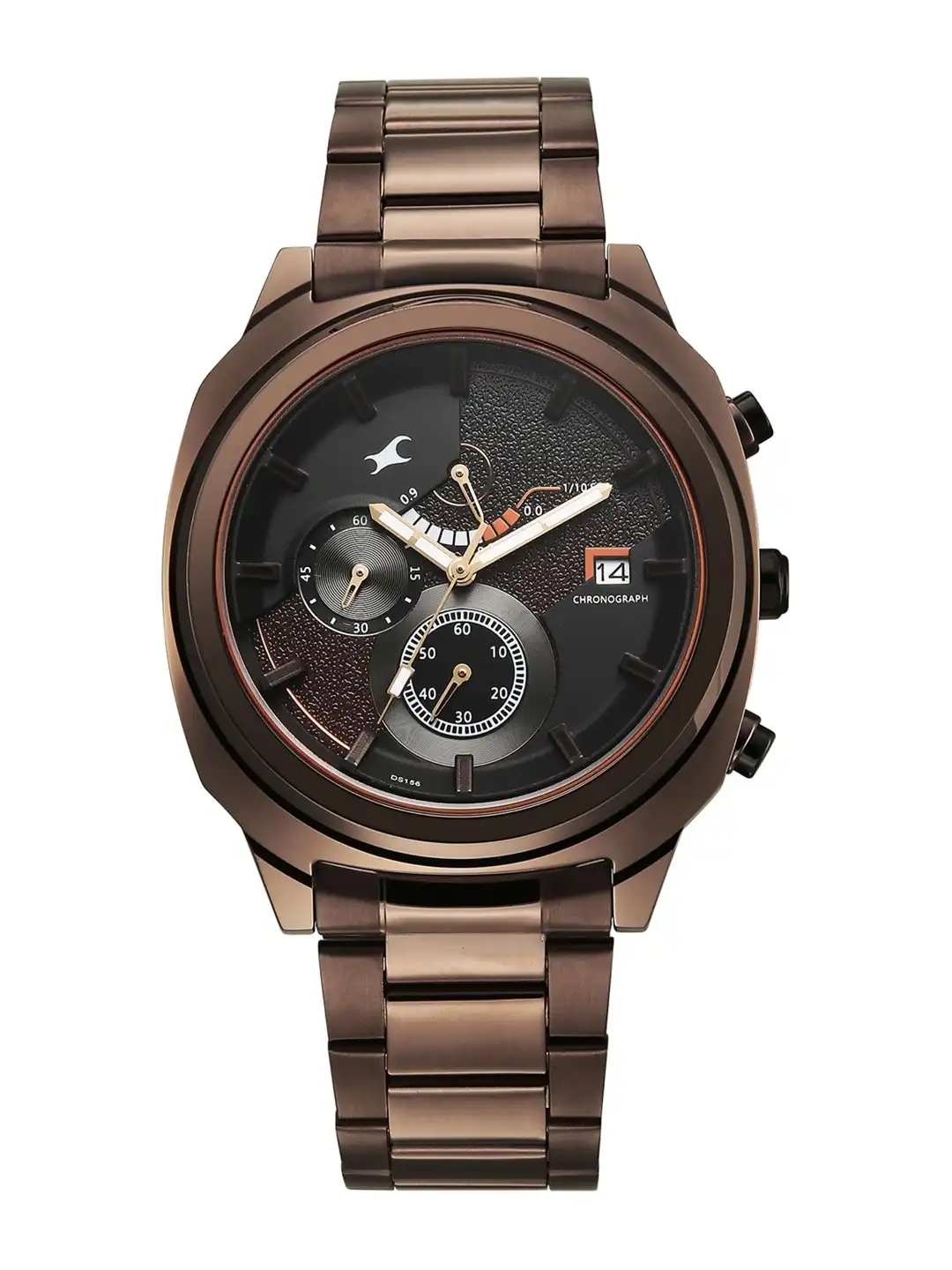 Buy Fastrack Men Kronos 3 Black Dial Quartz Analog Watch