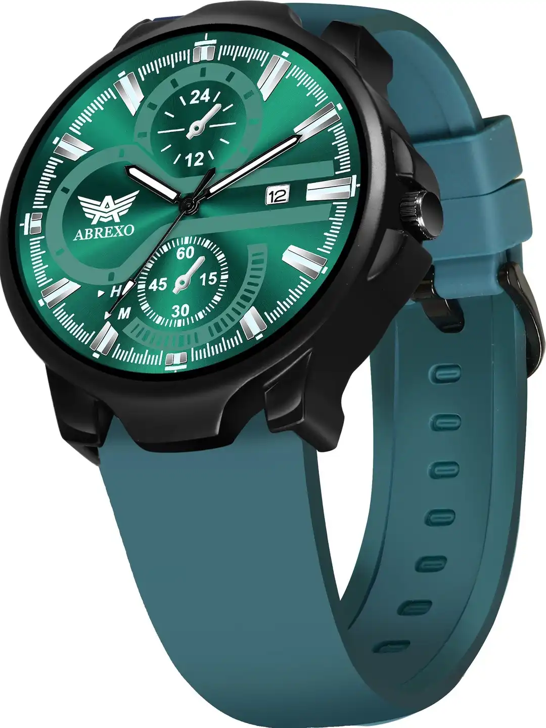 Buy Abrexo Men Dial & Straps Analogue Date Aperture Watch Abx2385