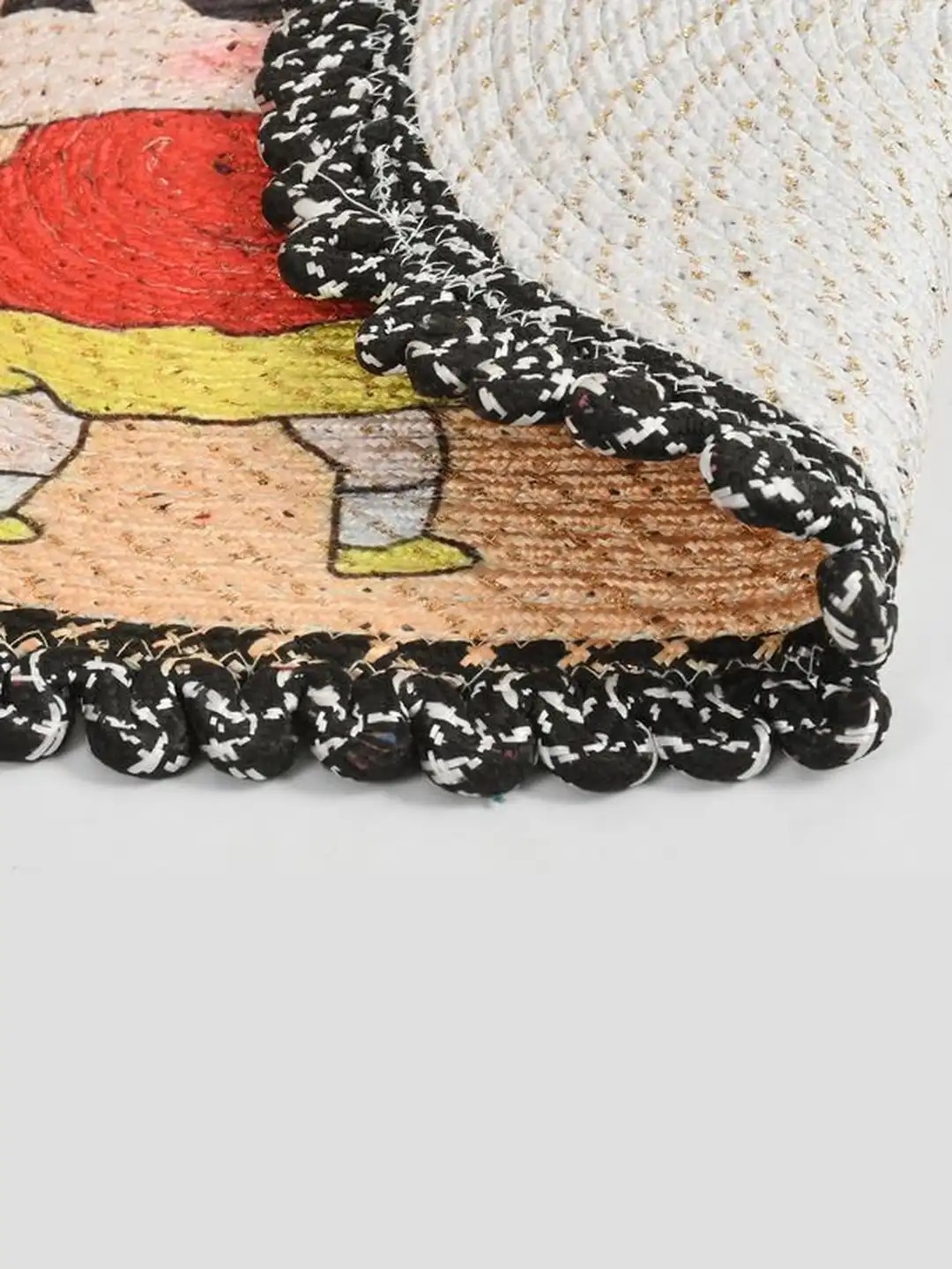 Buy FINE TEX WORLD Yellow & Black Printed Soft & Thick No