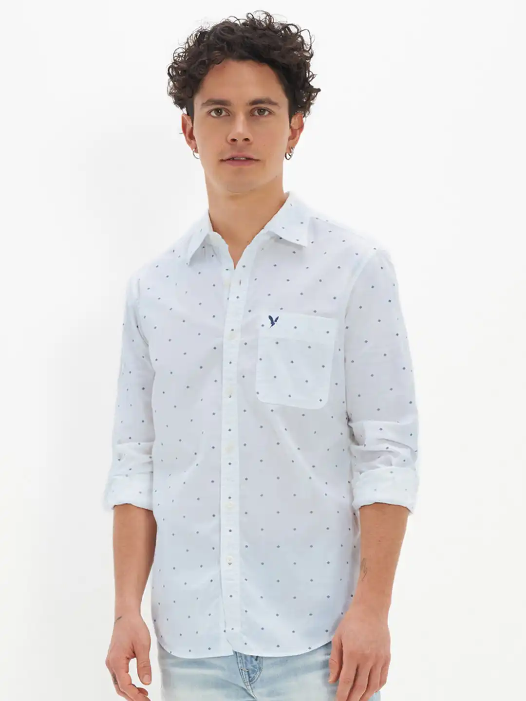 Buy AMERICAN EAGLE OUTFITTERS Slim Fit Printed Casual Shirt - Shirts for Men  22093908 | Myntra