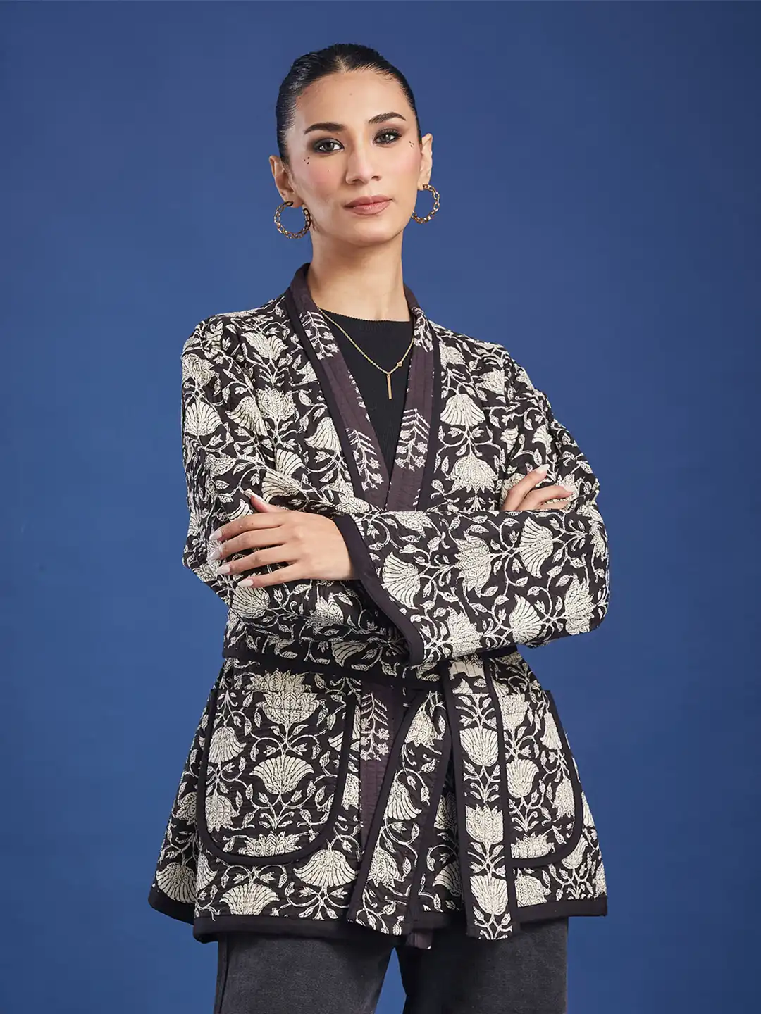 Buy Taavi Mayfair Quilted Reversible Handblock Printed Pure Cotton