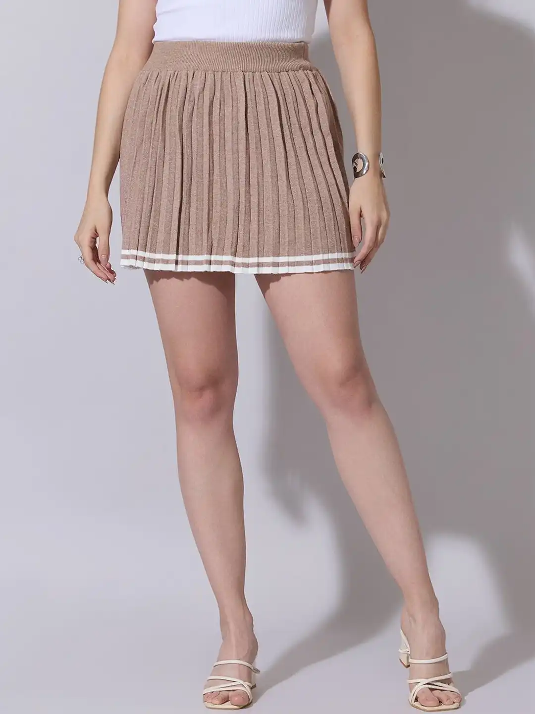 Buy SHOWOFFFF Pleated Mid Rise Mini Skirts - Skirts for Women