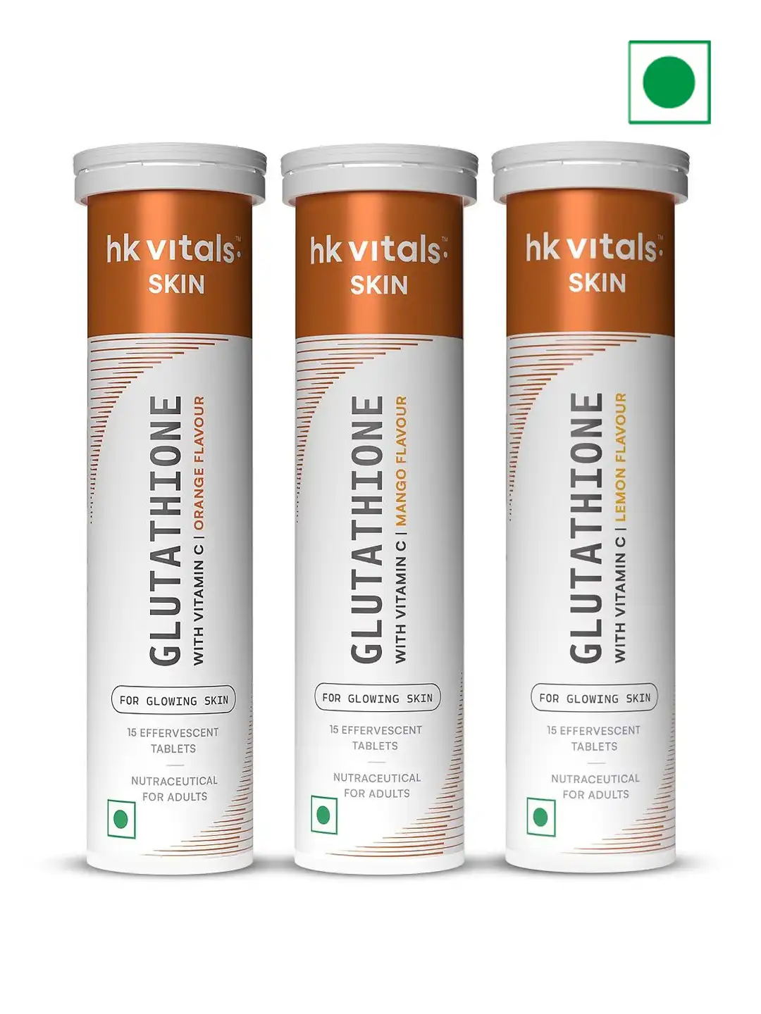 Buy HK VITALS Set of 3 Mango Flavoured Glutathione Tablets with Vitamin C - 15 Tablets Each - Skin Supplements for Unisex 38502705