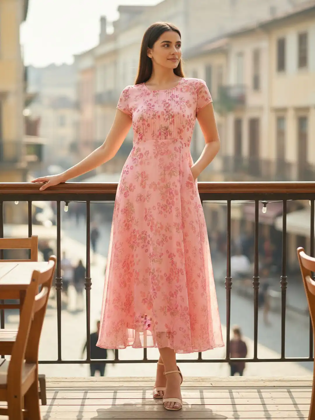 chiffon dress myntra Buy DressBerry Floral Print Chiffon Dress - Dresses for Women 39222649