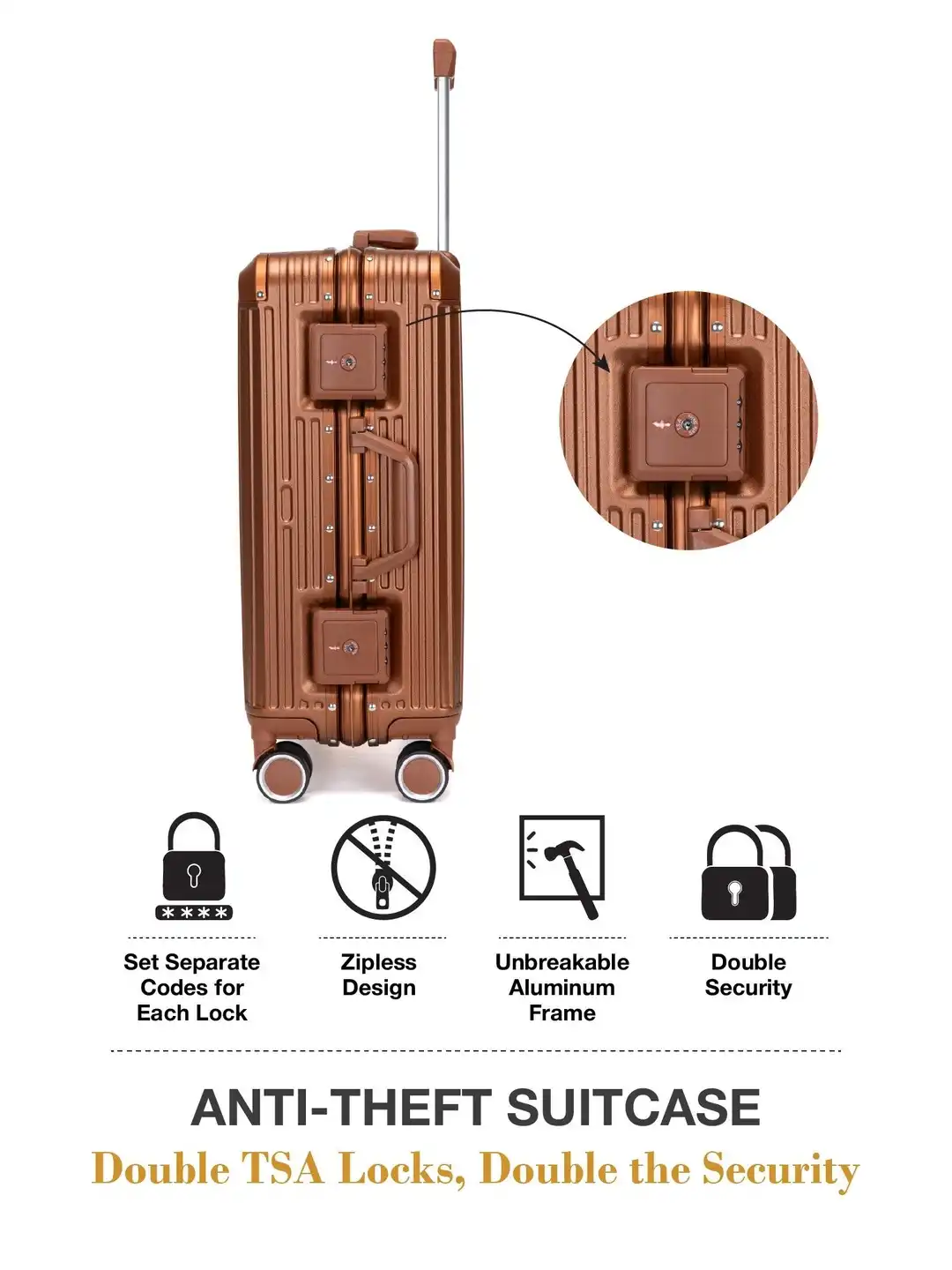Buy FUR JADEN Set Of 3 The Voyager Hard-Sided Trolley Bag