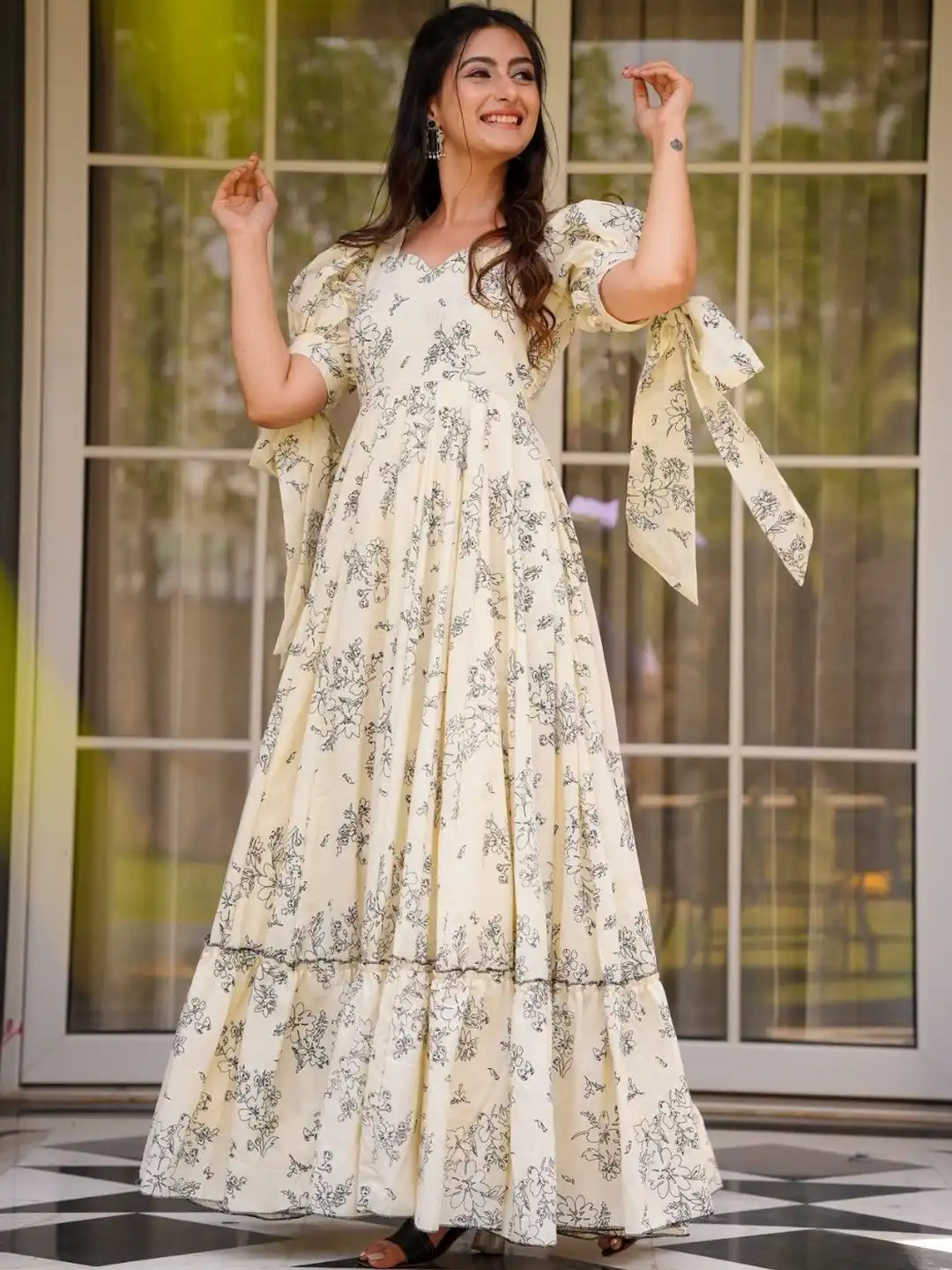 alexis embroidered dress Embroidered Leomie Dress main image 1