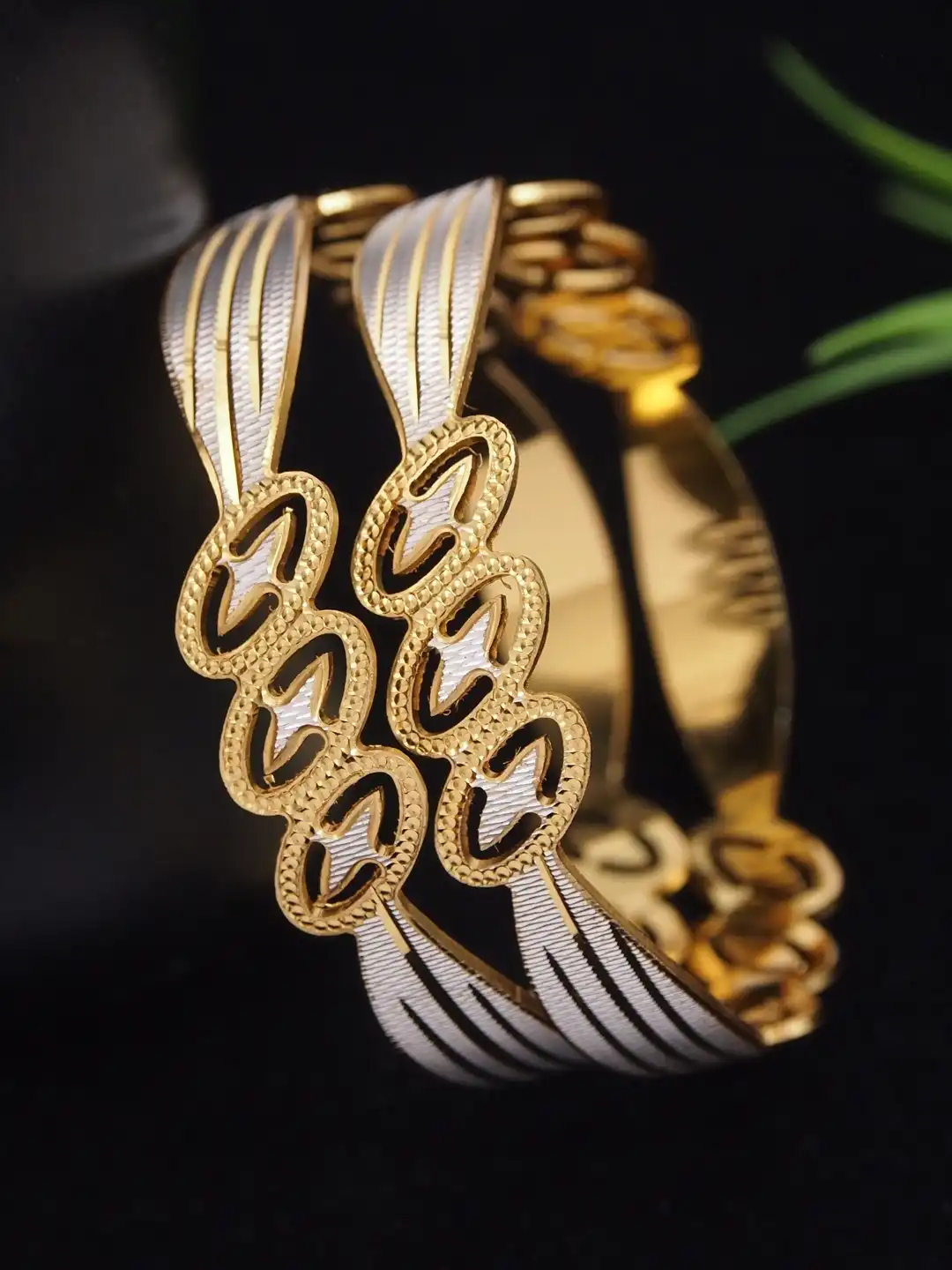 Buy SGA FASHION Set-of 2 Gold-Plated Bangle - Bangle for Women
