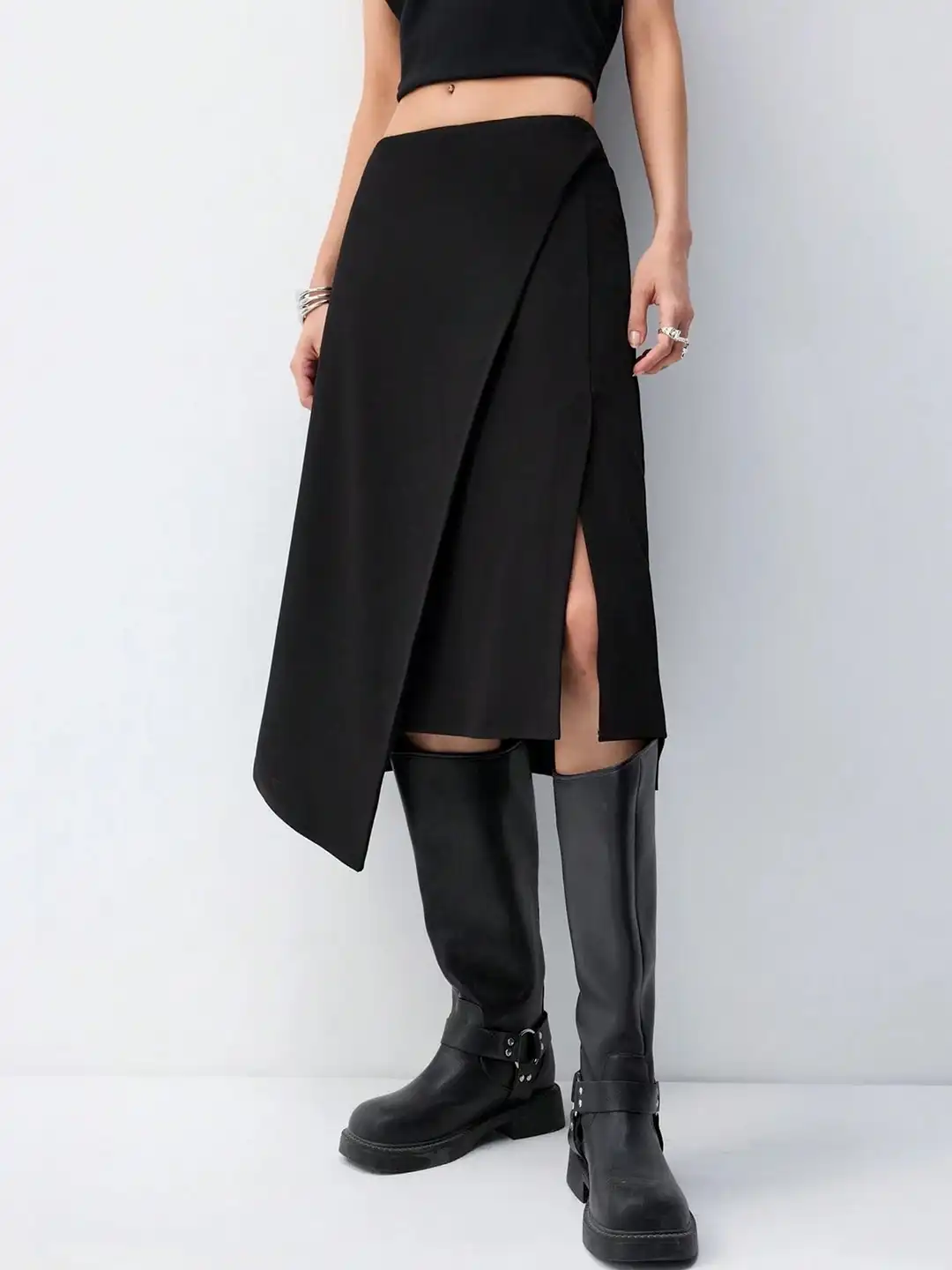 Buy LULU & SKY Asymmetric Wrap Midi Skirts - Skirts for Women