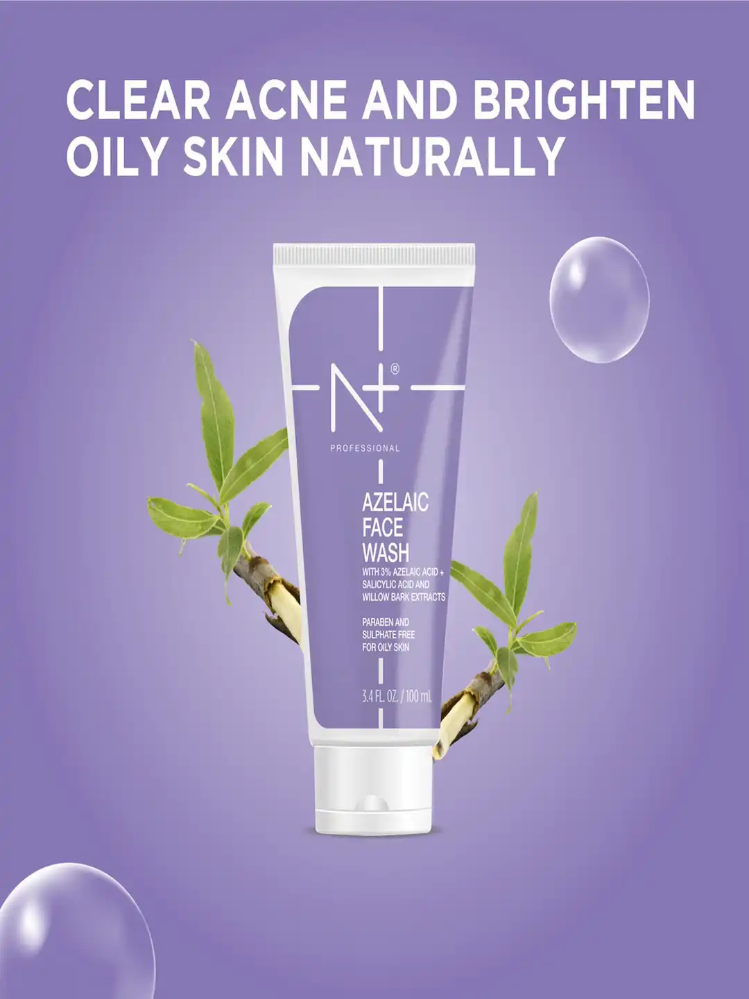 Buy N Plus Professional Azelaic Face Wash With 3% Azelaic Acid