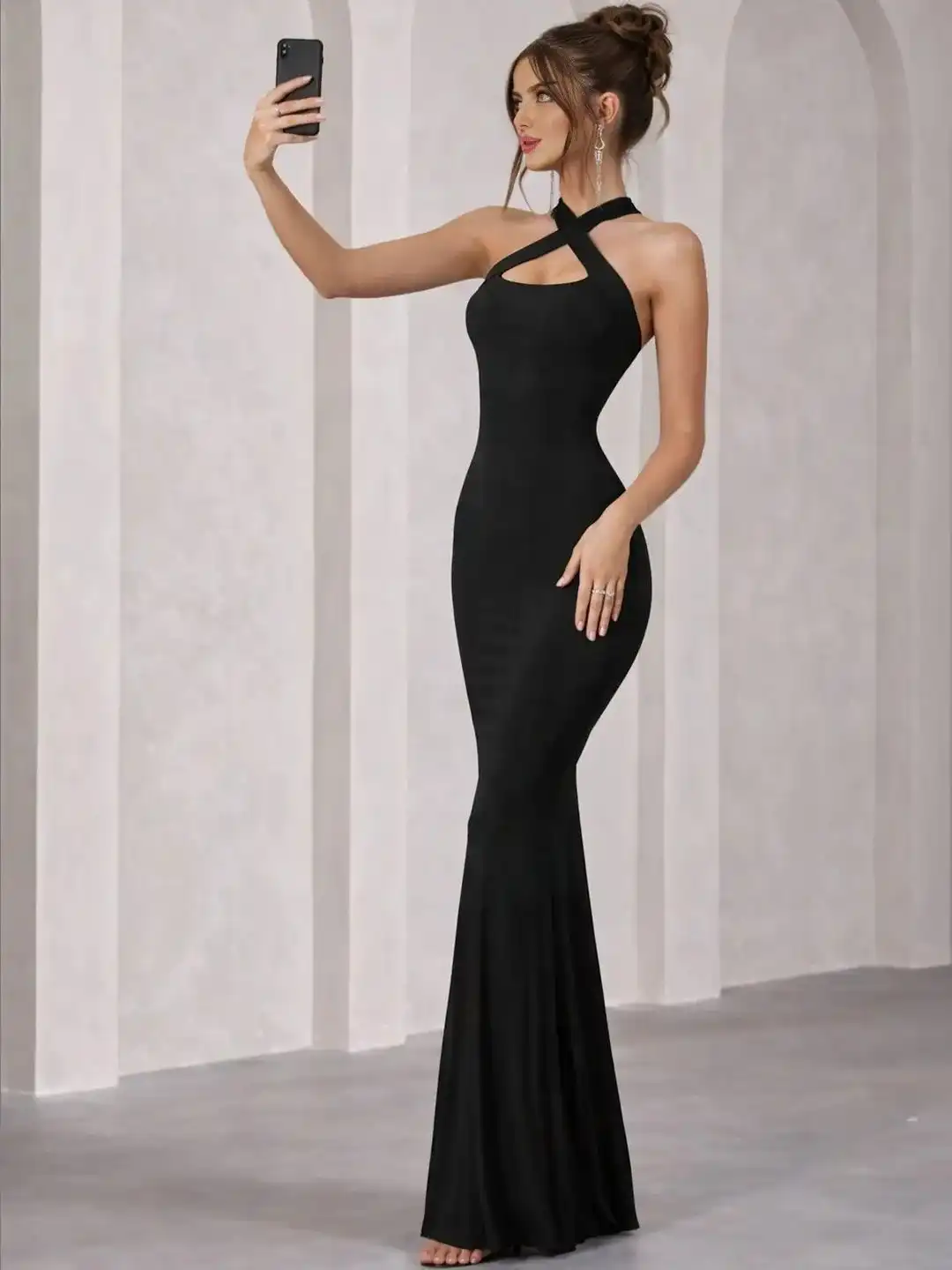 halter neck dress myntra Halter Neck Dress