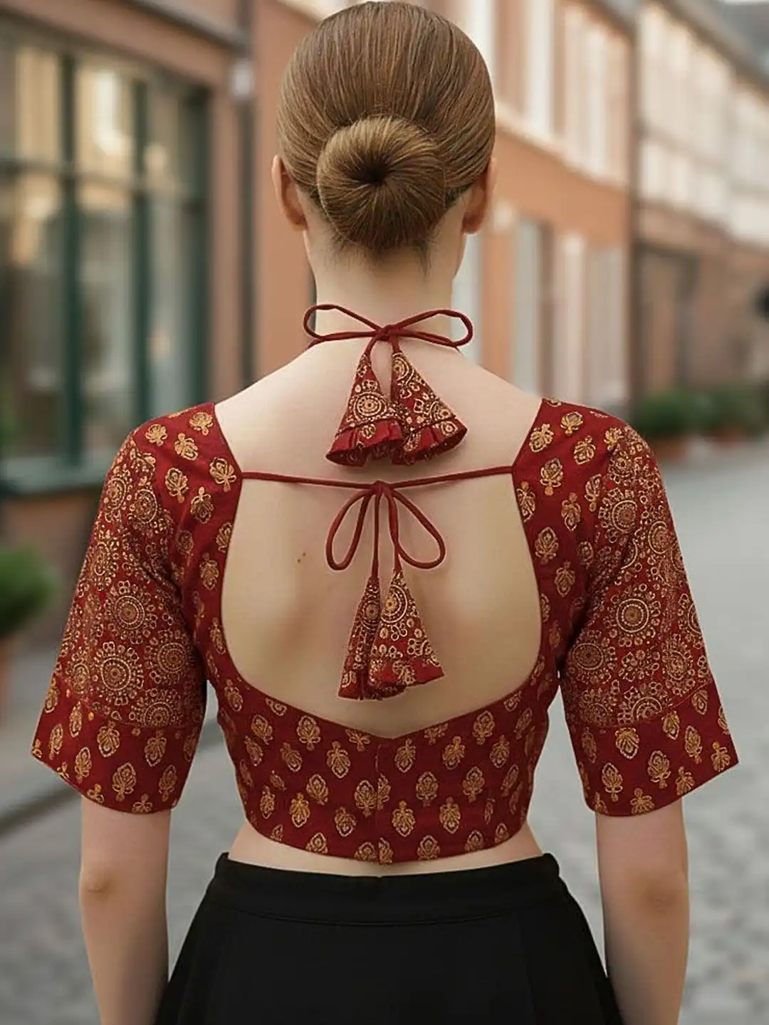 Buy Nirmita Cotton Woven Design Zari Saree Blouse - Saree Blouse