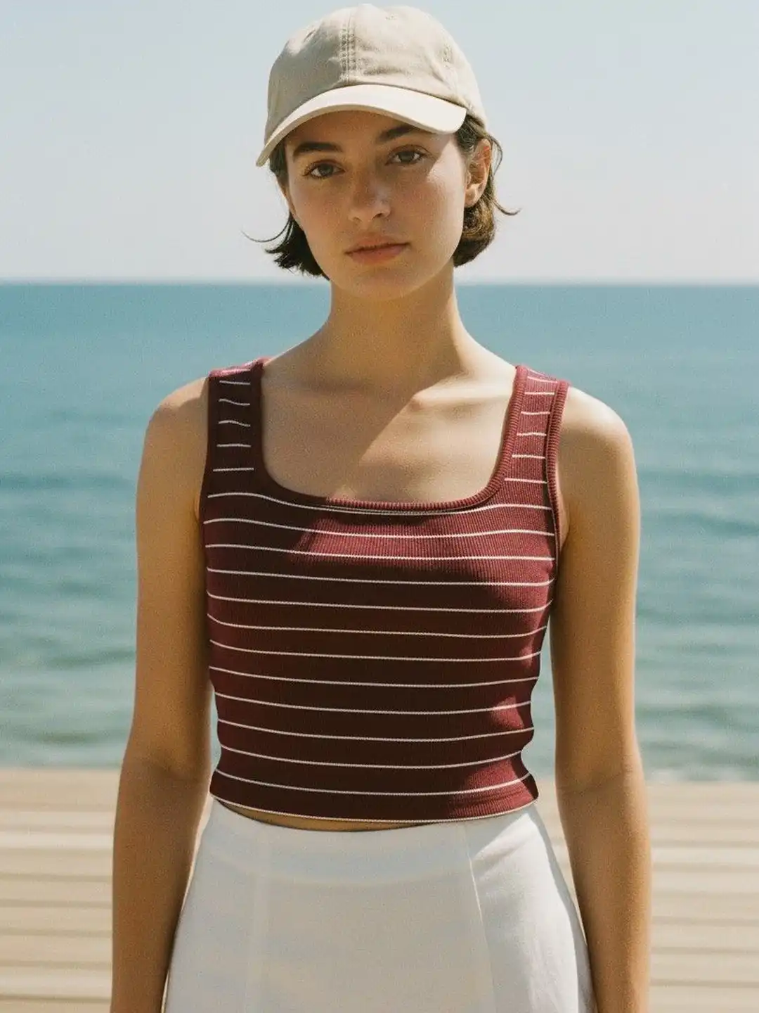 A3 【Tanko様】 No.856/No.913/No.911/No.826 Buy R.Code by The Roadster Life Co. Striped Cotton Tank Crop Top