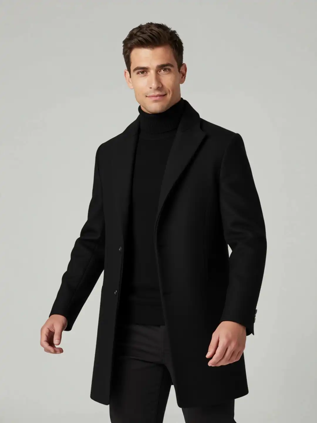 Buy ANDREW HILL Shawl Collar Overcoat - Coats for Men 39019937