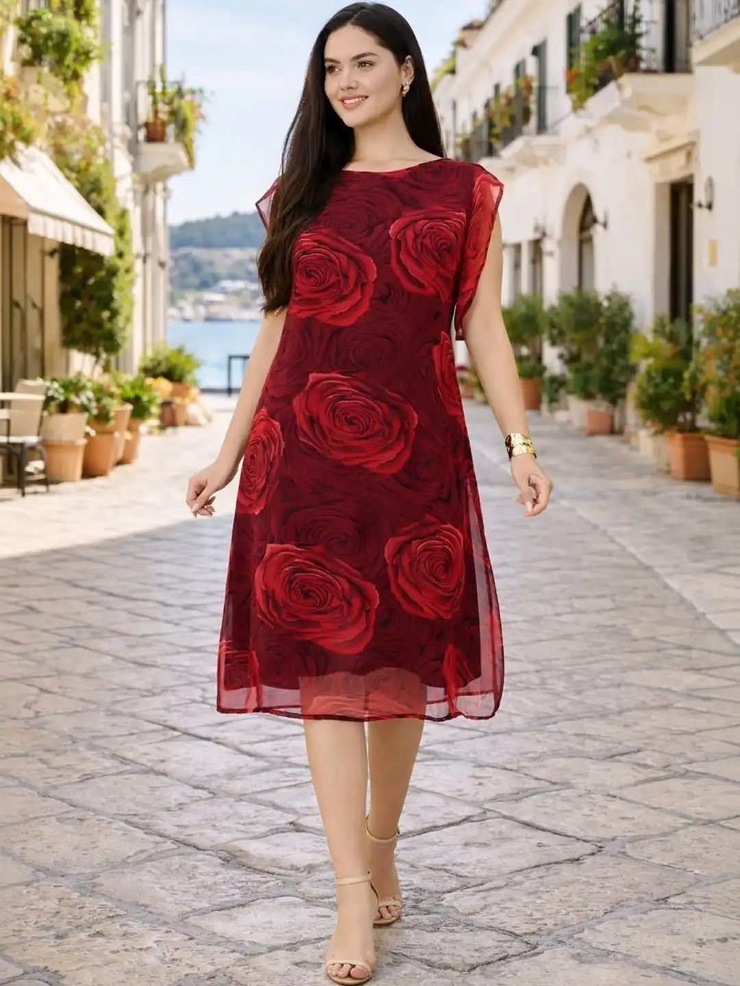 chiffon dress myntra Buy DressBerry Floral Print Chiffon Dress - Dresses for Women 39222649