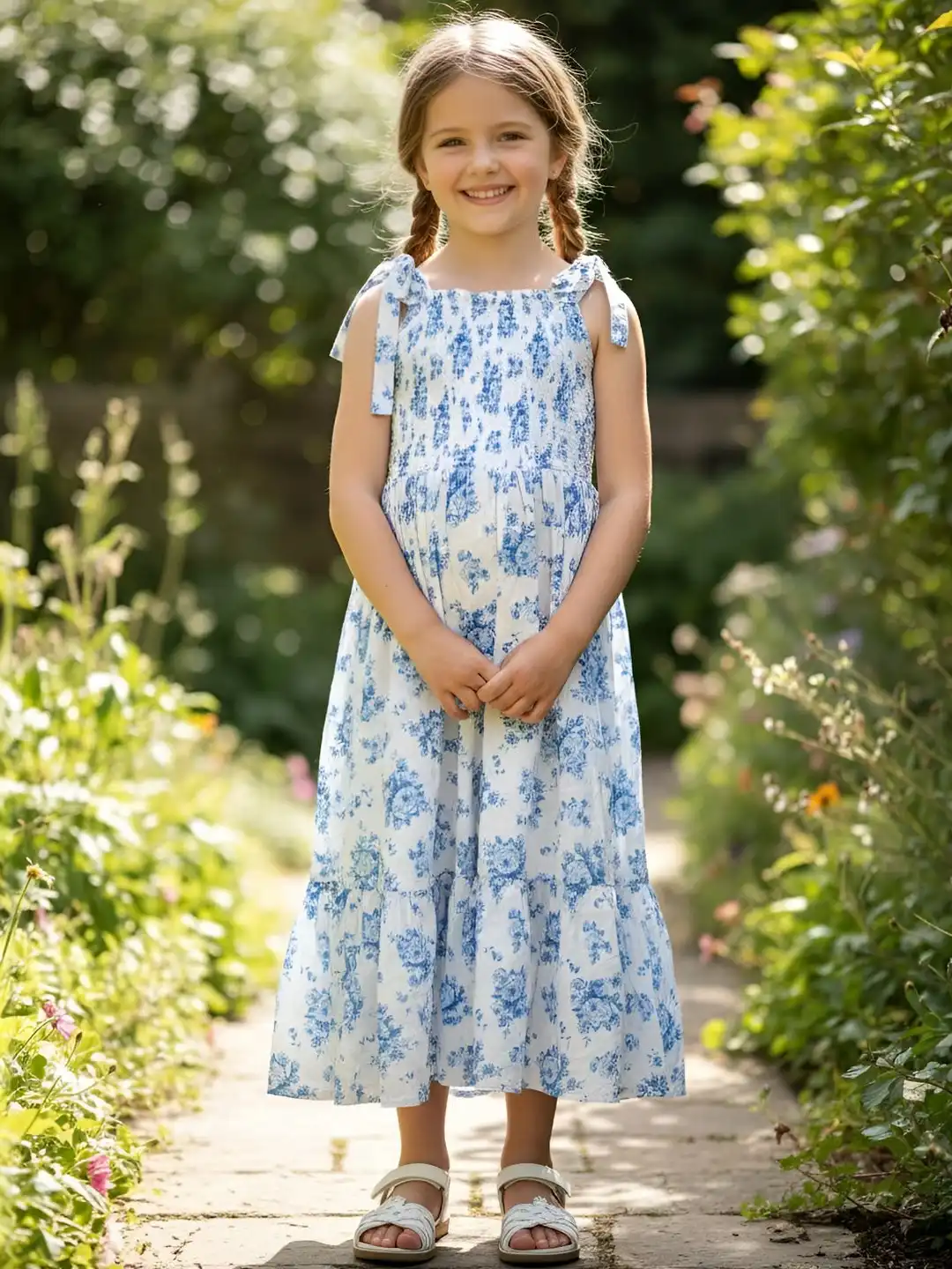 Buy Miss & Chief Floral Print Fit & Flare Maxi Dress - Dresses for Girls 39227635