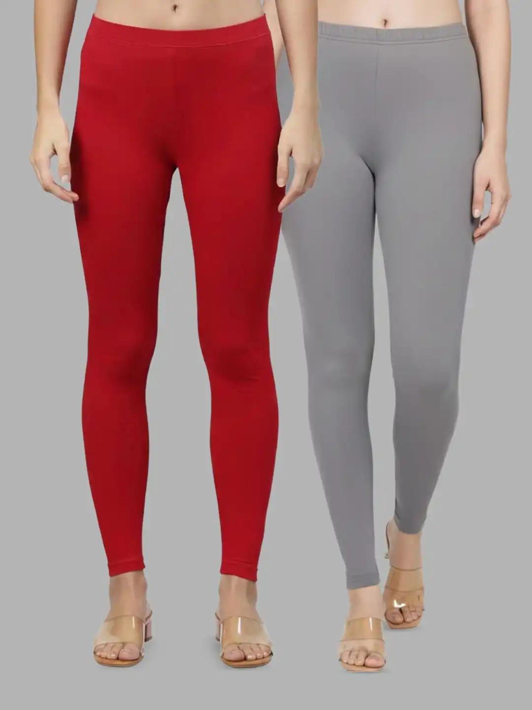 Buy ZAYANQA Pack of 2 Ankle Length Leggings - Leggings for Women