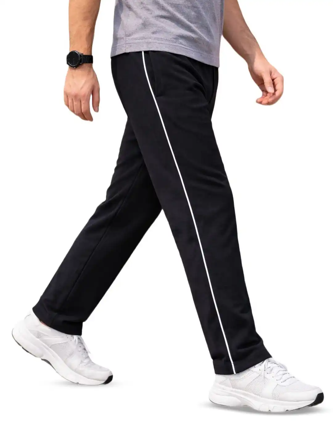 NO ID スラックス Buy Diwazzo Men Pack Of 2 Striped Cotton Track Pants - Track Pants