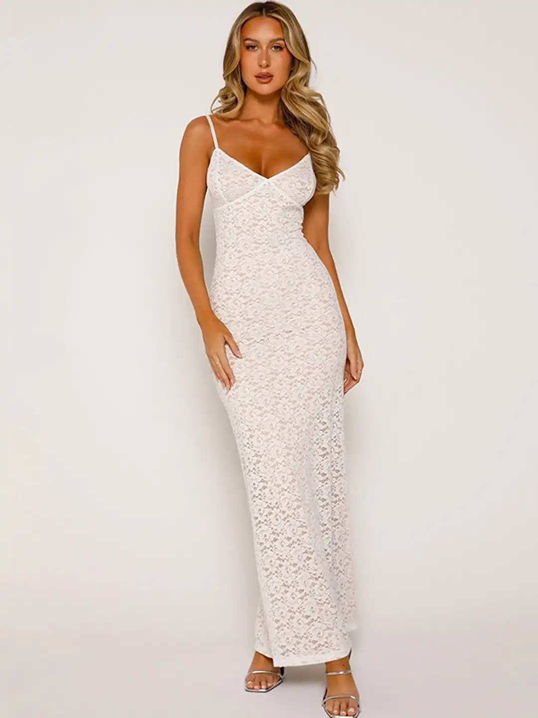 bodycon gala dresses SEQUIN EMBELLISHED BODYCON MAXI DRESS – Bella Chica main image 1