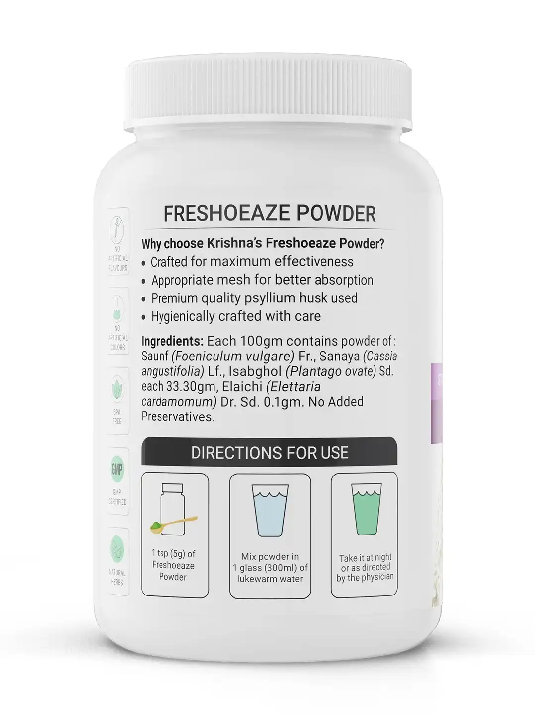 Buy Krishna's Herbal & Ayurveda Freshoeaze Powder - 100 g - Herbal