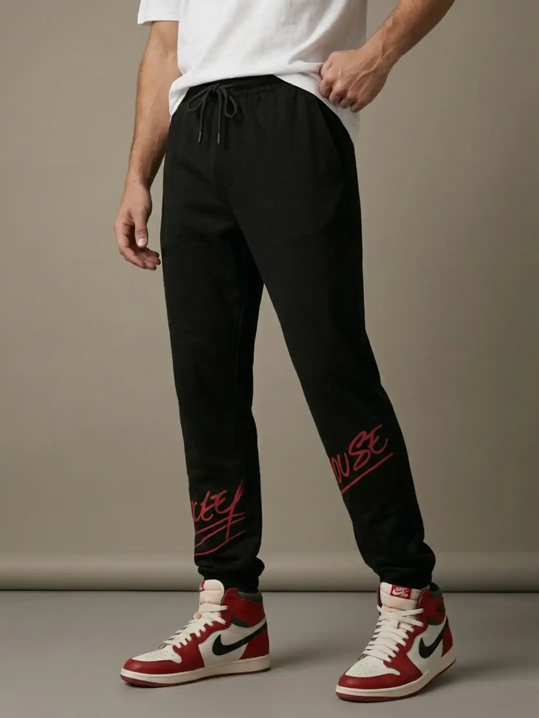 Buy Disney by Glitchez Men Mickey Mouse Print Relaxed Joggers