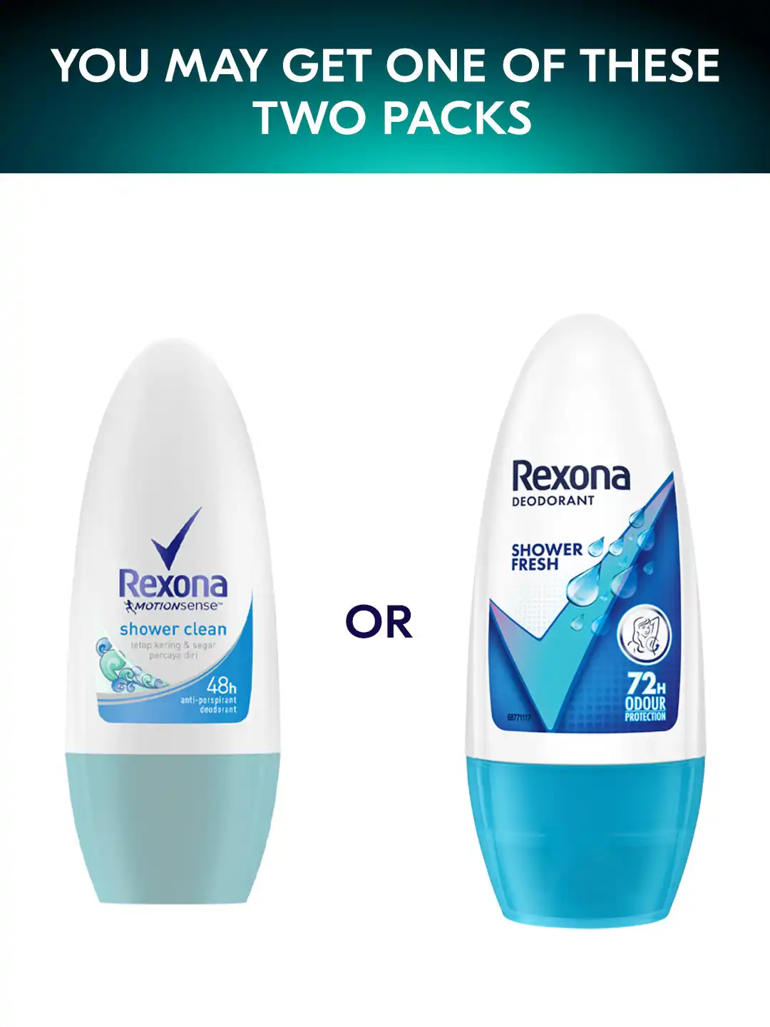 Buy REXONA Pack Of 2 Shower Fresh Underarm Roll On For Women
