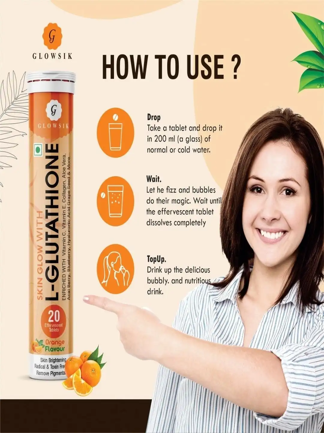 glowsik glutathione Buy G Set Of 3 L-Glutathione Tablets - 20 Effervescent Tablets Each - Skin Supplements for Unisex 44054942 Price History of G GLOWSIK