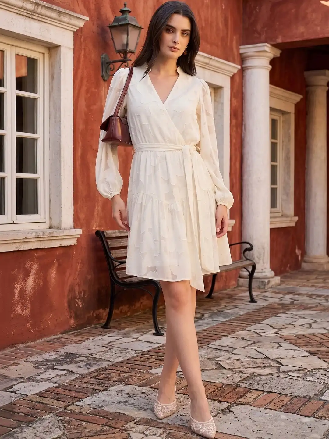 Pieces exclusive Bride To Be jacquard bodycon mini dress with 