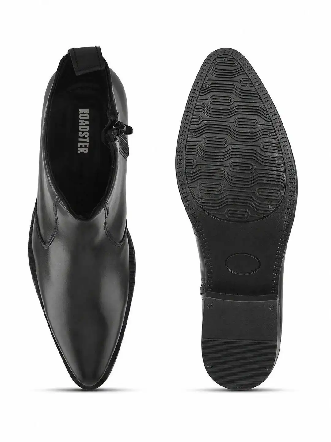Buy The Roadster Lifestyle Co. Men Pointed Toe Zip Chelsea Boots