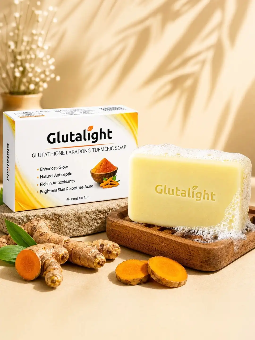 Buy Glutalight Glutathione Lakadong Turmeric Soap - 100 g - Soap for Unisex 34645637