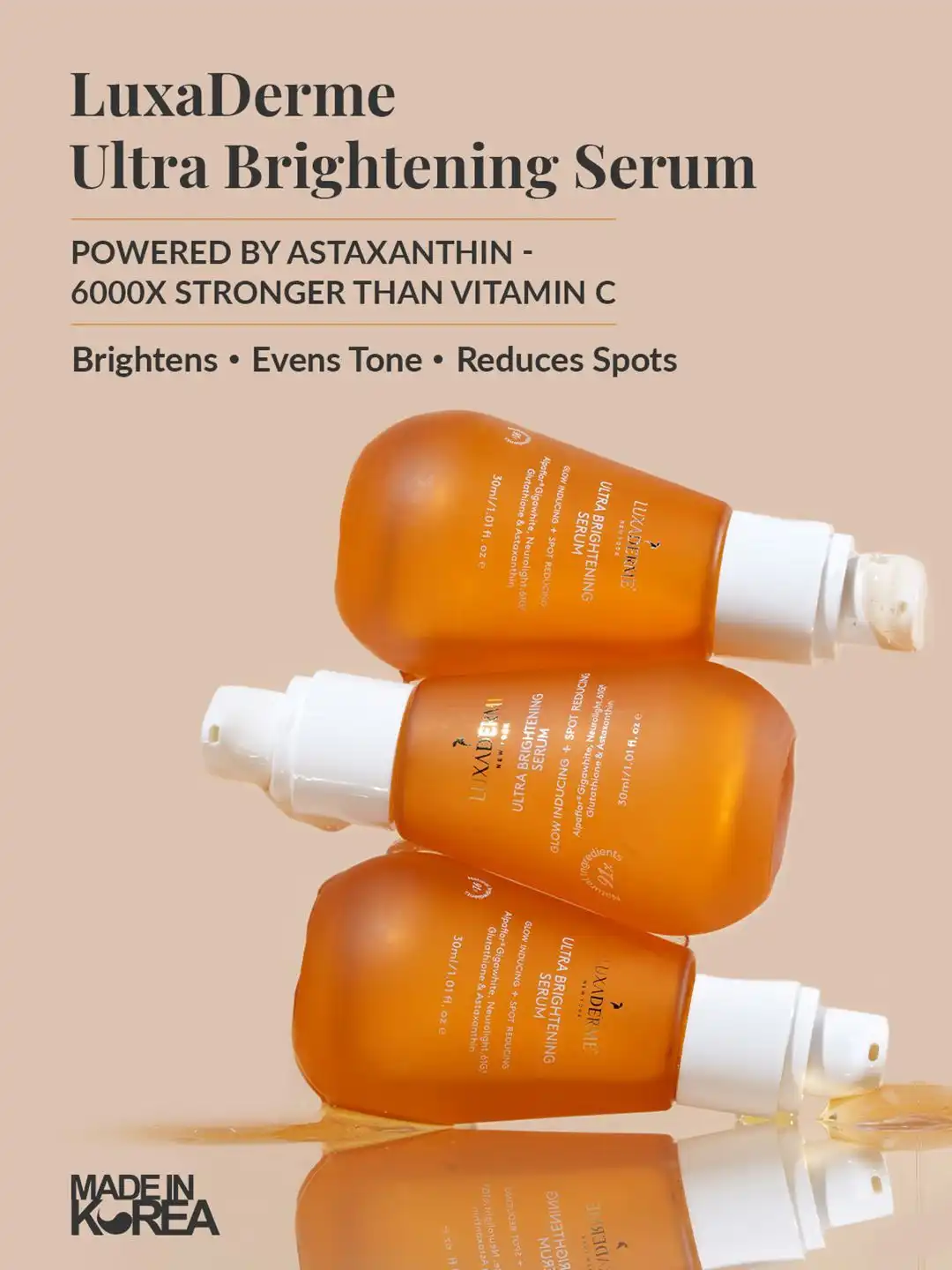 astaxanthin vs glutathione reddit Buy LuxaDerme Ultra Brightening Serum With - 30 ml - Serum and Gel for Unisex 33339806 GHK-Cu (Copper Peptide) 50mg/100mg مشروب تجديد شباب البشرة Pack Size:Unit