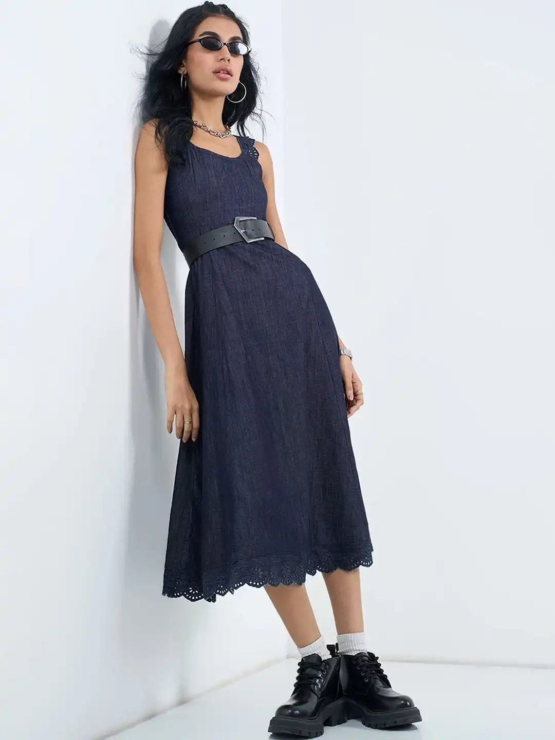 pantaloons dresses for ladies Buy SF JEANS by A-Line Midi Dress - Women 44528824 Heavy Formal