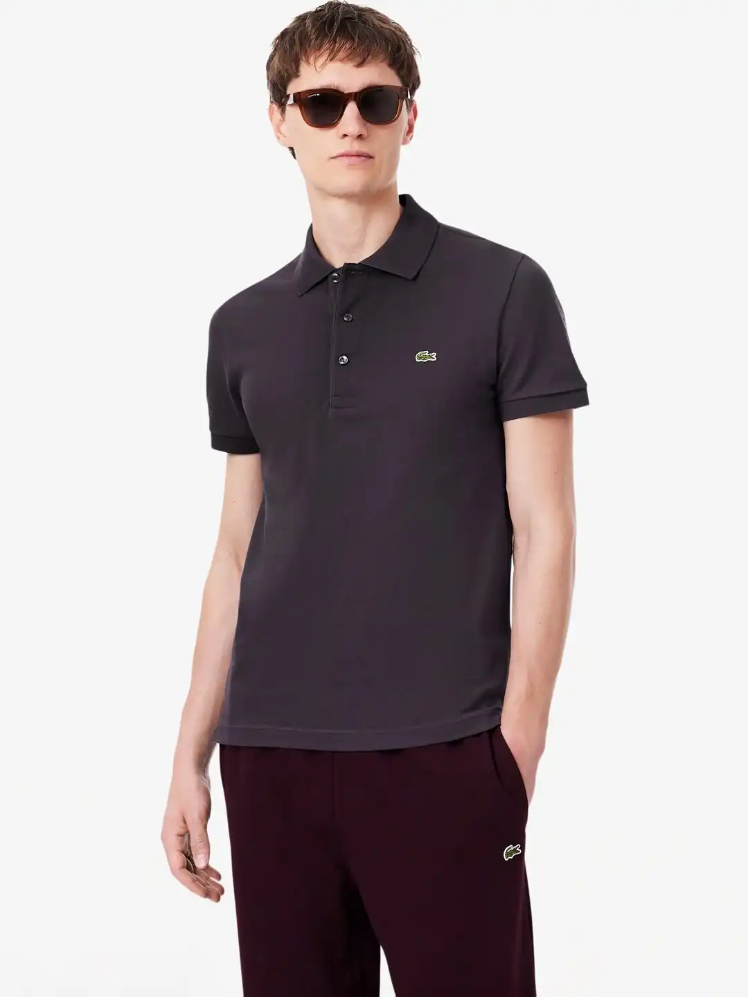Myntra Lacoste Shirt Slim Fit Myntra T Shirt Polo Lacoste Slim Fit Buy Blue Tshirts For Men By Lacoste  Online