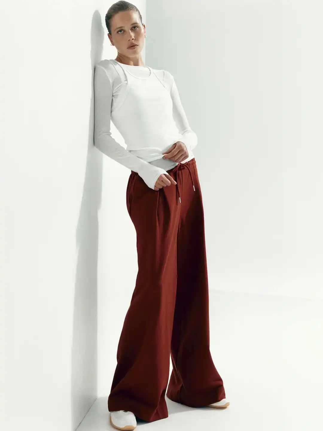 Buy H&M Pleat-detail Drawstring Trousers - Trousers for Women